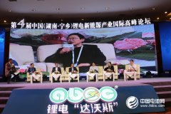 第4屆鋰電“達(dá)沃斯”論壇在湖南寧鄉(xiāng)舉辦 動(dòng)力鋰電池或迎來(lái)個(gè)人消費(fèi)新時(shí)代