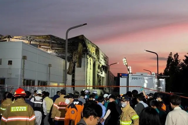 韓國最嚴重化工廠事故？一電池廠起火！初判17名中國公民遇難