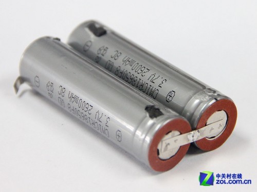 使用兩節2600mAh的18650電芯