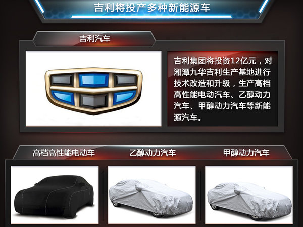 吉利斥資12億擴(kuò)建工廠 將投產(chǎn)高端電動(dòng)車(chē)