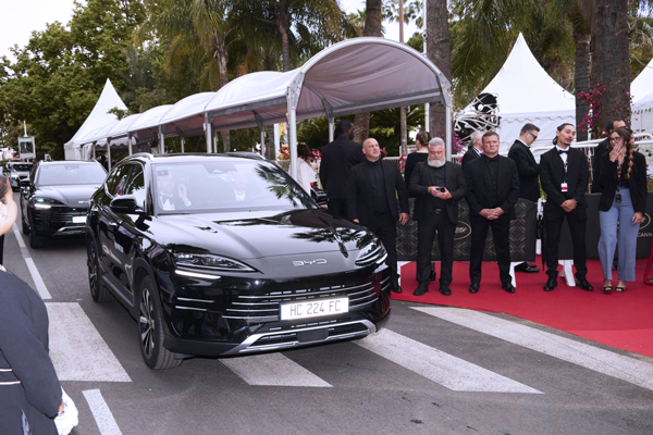 比亞迪旗下多款車型亮相戛納電影節(jié)，向世界展示中國智造！