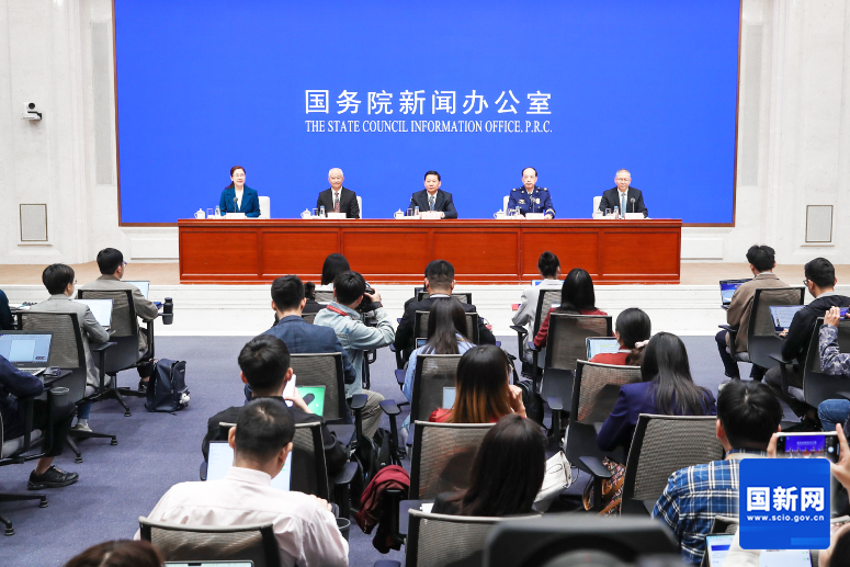 國新辦新聞發布會現場（劉健 攝） 