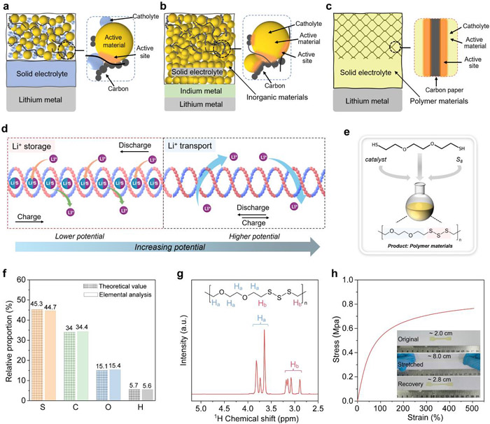 圖1. 一體化聚合物電極-電解質材料的設計 圖片來源：中國科學院金屬研究所