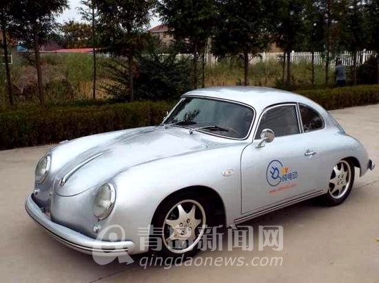山東即墨產純電動車亮相 酷似復古保時捷