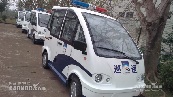 海南海口美蘭國際機場首批環保純電動車投入使用