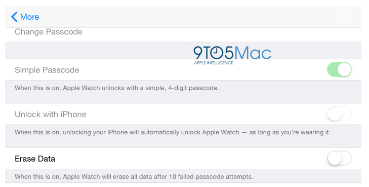 蘋(píng)果Apple Watch伴侶應(yīng)用曝光新功能：可用iPhone解鎖
