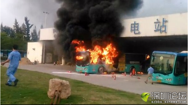 深圳一輛五洲龍電動(dòng)大巴在充電時(shí)發(fā)生燃燒 深圳一輛五洲龍電動(dòng)大巴在充電時(shí)發(fā)生燃燒