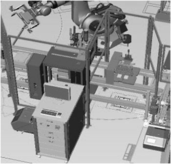 產(chǎn)線與自動(dòng)化檢測(cè)設(shè)備示意圖
