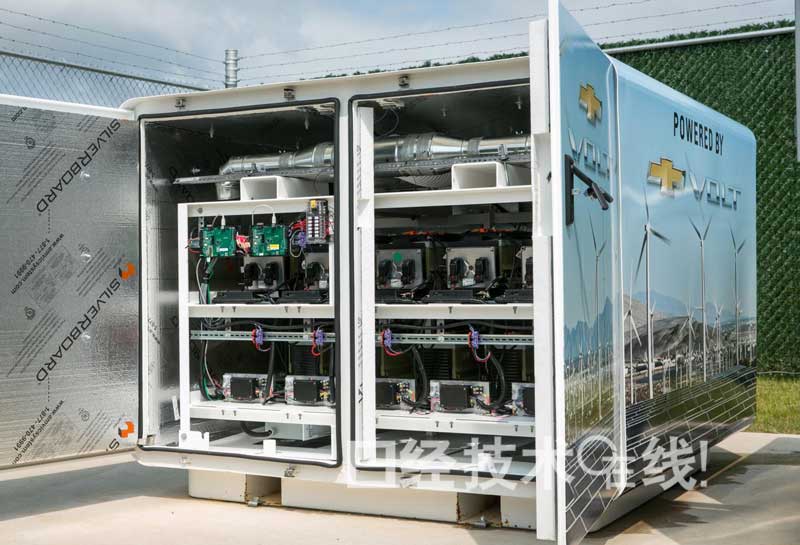 GM將“沃藍(lán)達(dá)”的舊電池作為固定式電池梯次再利用