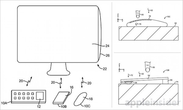 蘋果專利：鼠標鍵盤觸控板加太陽能電池 