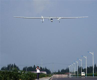 小比例“墨子號”在滬驗證試飛中。 小比例“墨子號”在滬驗證試飛中。