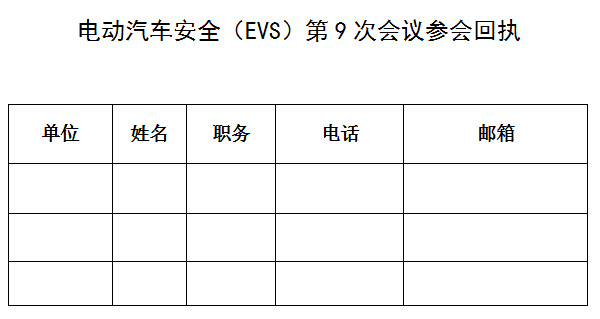 中國將主辦第9次電動汽車安全(EVS)工作組會議 中國將主辦第9次電動汽車安全(EVS)工作組會議