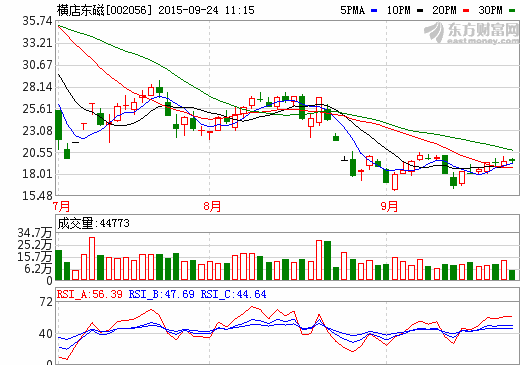 橫店東磁 橫店東磁