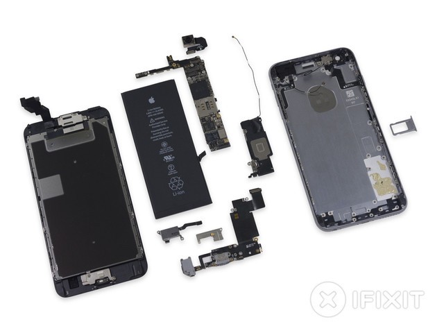電池縮水為哪般 全新iPhone 6s Plus拆解（組圖）