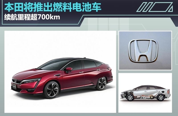 本田將推出燃料電池車 續航里程超700km