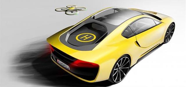 瑞士無(wú)人駕駛概念車(chē)曝光 配無(wú)人機(jī)小跟班