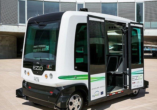 無人駕駛電動巴士首次載人路試 將在荷蘭投入使用 無人駕駛電動巴士首次載人路試 將在荷蘭投入使用