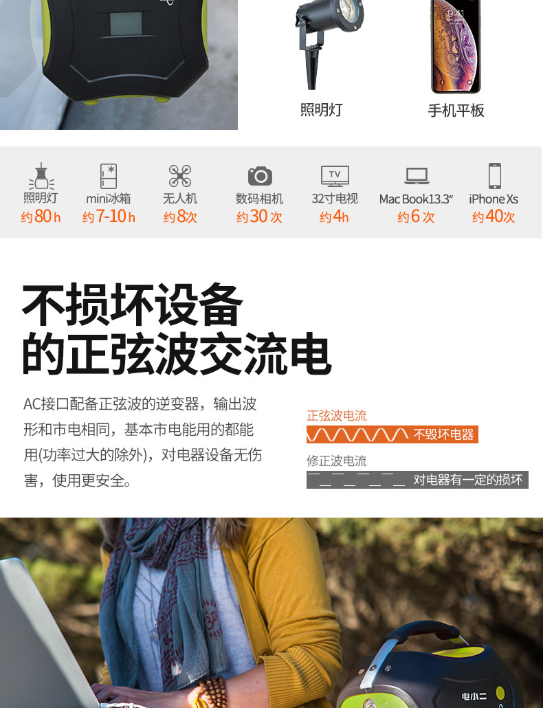 DXPOWER/電小二220V戶外移動電源:大功率大容量 DXPOWER/電小二220V戶外移動電源:大功率大容量