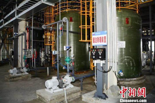 錦泰鋰業碳酸鋰二期7000噸車間內一角 錦泰鋰業碳酸鋰二期7000噸車間內一角