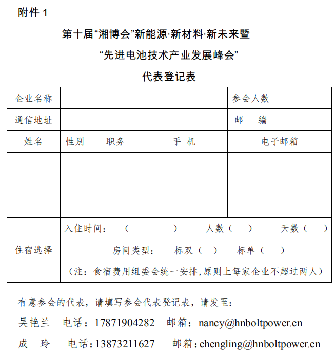 第十屆“湘博會”暨 “先進電池技術產業發展峰會”將于9月17日開幕