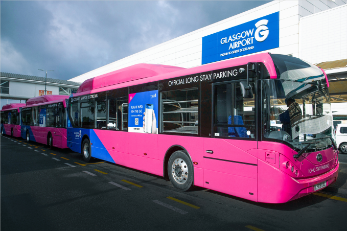 BYD ADL Enviro200EV 在格拉斯哥機場正式運營 圖片來源：企業供圖