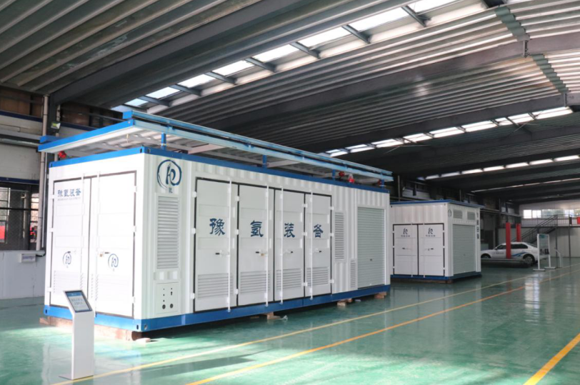 豫氫裝備日加氫500公斤撬裝式加氫站成套設備運往青島