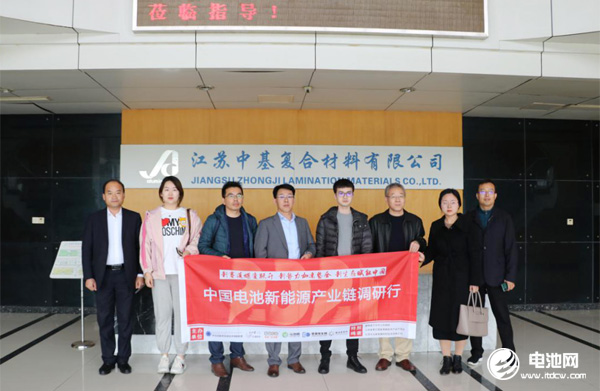 2021年中國電池新能源產業鏈調研團一行參觀考察江蘇中基