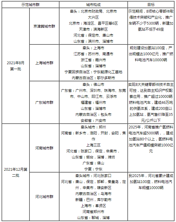 五大示范城市群情況 五大示范城市群情況
