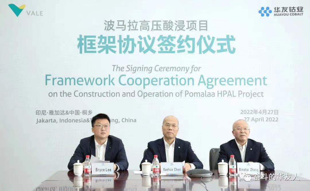 華友鈷業,淡水河谷,氫氧化鎳鈷