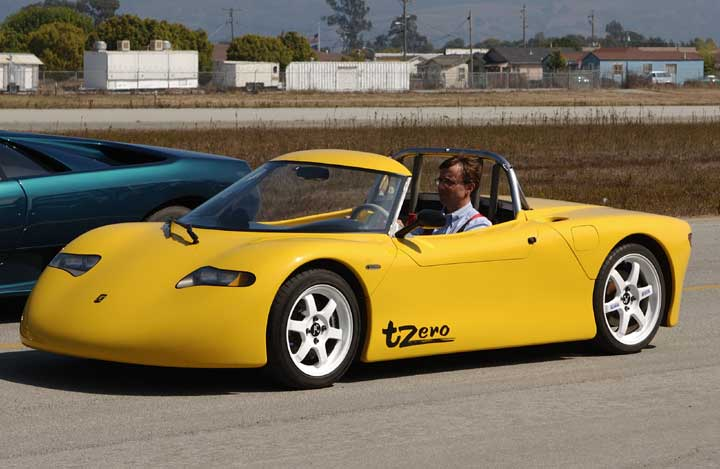 硅谷早期明星電動車T-zero，最早驗證了數(shù)千塊18650電池用于長續(xù)航純電車的可行性