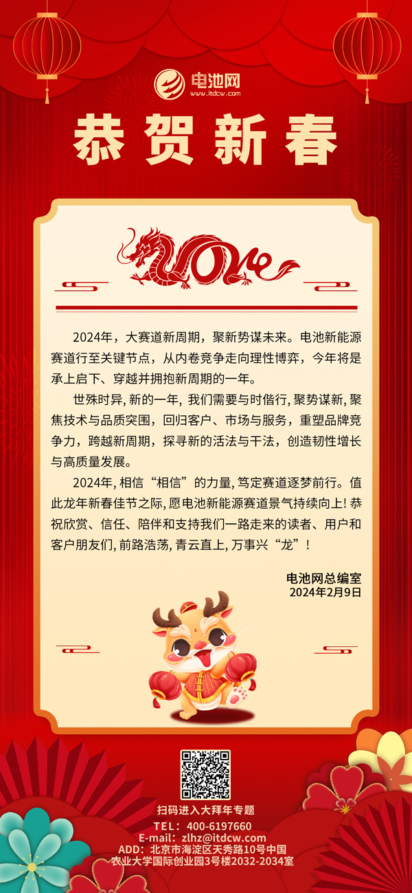 龍騰盛世中國年！電池網(wǎng)給您拜年啦！