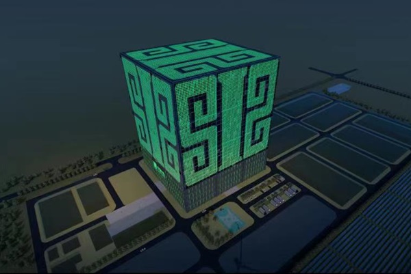 100MWh重力儲能示范項目示意圖 圖/中國天楹