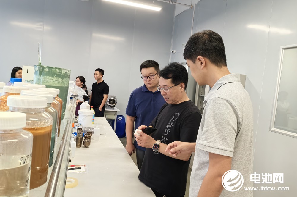 中國電池新能源產業鏈調研團一行參觀考察碳語新材             