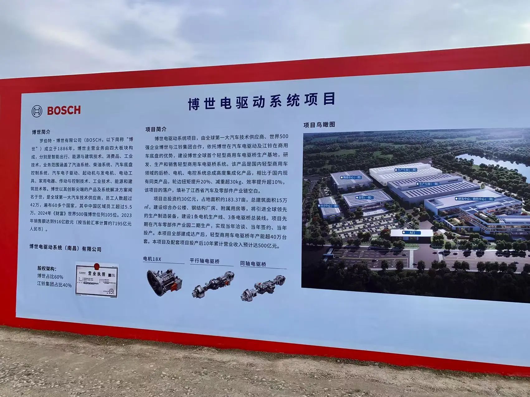 江西南昌博世電驅(qū)動(dòng)系統(tǒng)項(xiàng)目